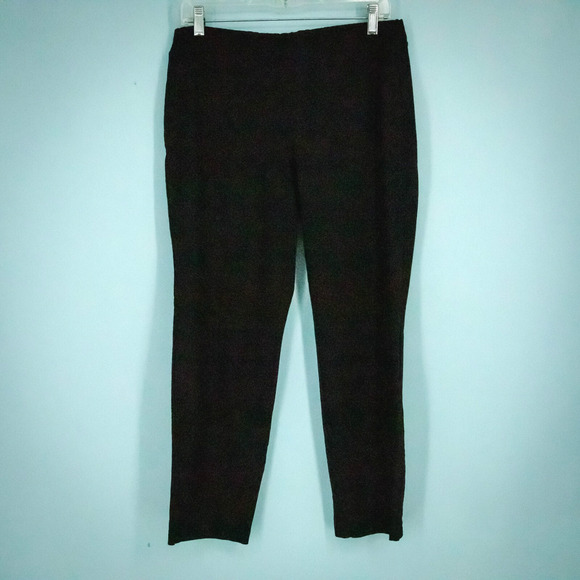 Eileen Fisher Size Medium M Black System Easy Pull On Tapered Leg Viscose Pants - Picture 1 of 5